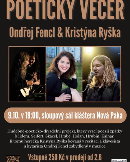 Poetický večer Ondřej Fencl a Kristýna Ryška