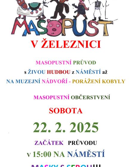Masopust v Železnici 2025