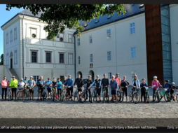 Cyclists in the Castle Courtyard