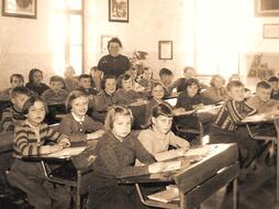  Školní třída v roce 1958