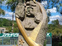 Nová Ves nad Popelkou, statue of a water sprite
