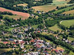 Aerial view of Libštát