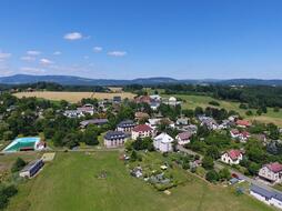 Letecký pohled na Vlastibořice
