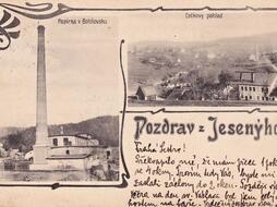 Jesenný, historyczna pocztówka