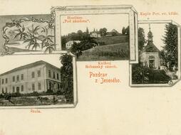 Jesenný, historyczna pocztówka