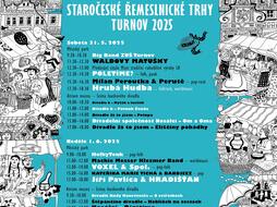 Program Staročeských řemeslnických trhů 2025