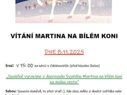 martin na bílém koni