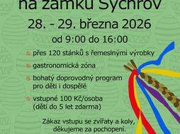  Položky panelu nástrojů podarilova Velikonoční trhy na Sychrově