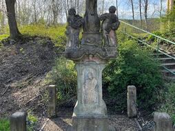 A sandstone Calvary sculpture group from the early 19th century