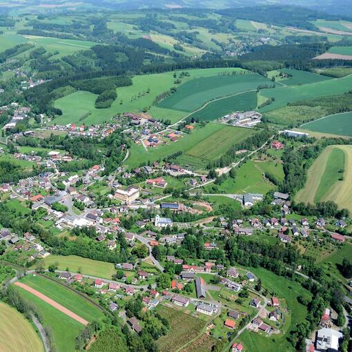 Libštát aerial view