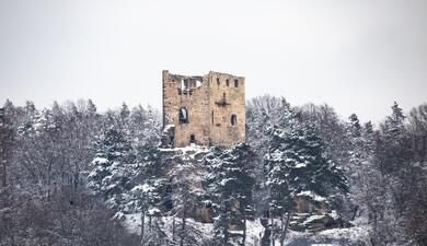 zřícenina hradu valečov český ráj
