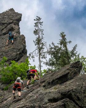 via ferrata vodní brána semily český ráj
